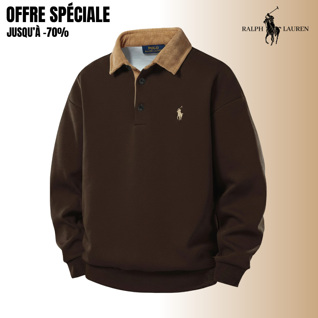 RL™ Prestige Edition – Sweat Col Contrasté