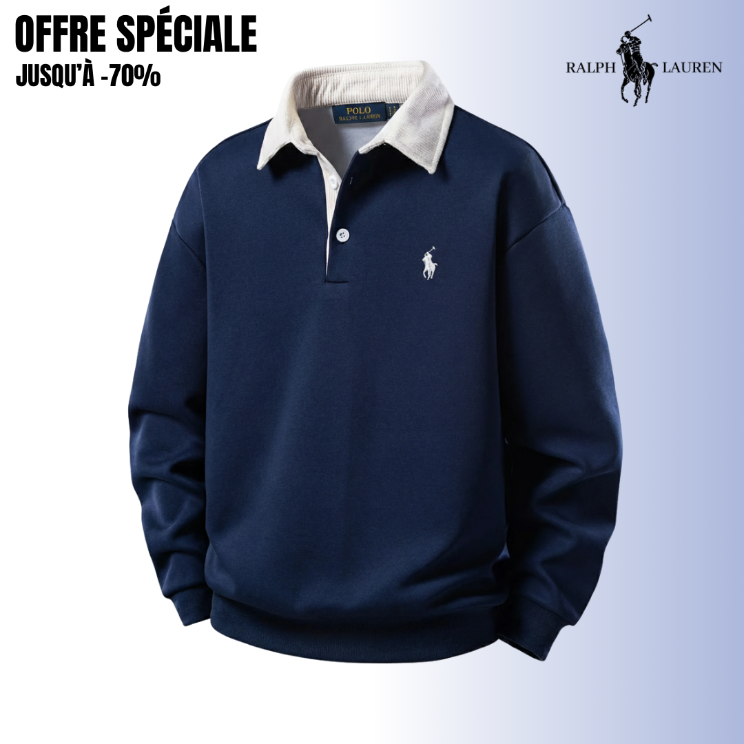 RL™ Prestige Edition – Sweat Col Contrasté