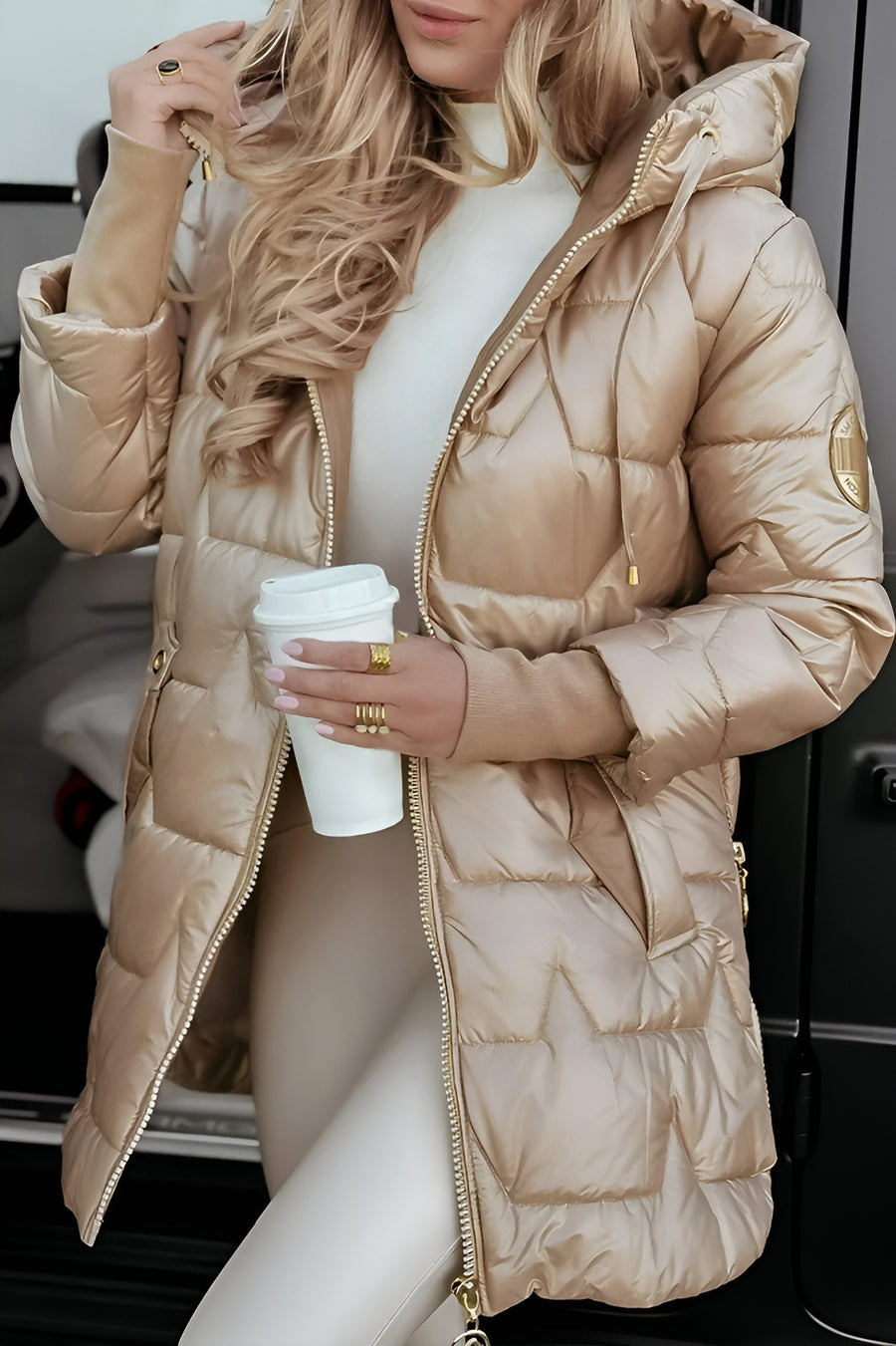 Aurelia | Elegant Hooded Coat