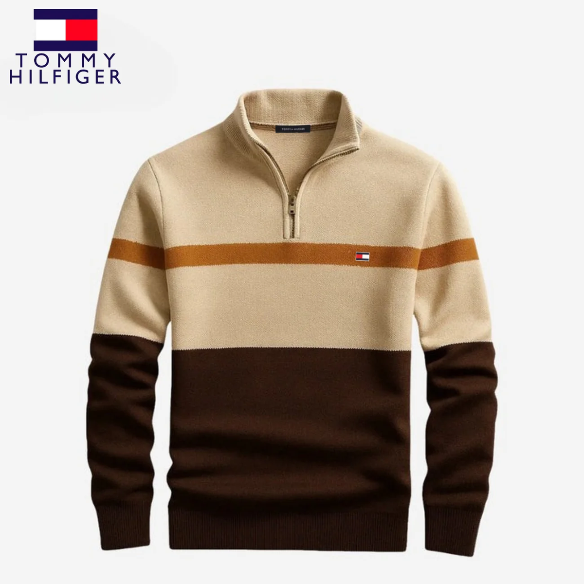 Elegant Half-Zip Sweater || CLEARANCE PRICE